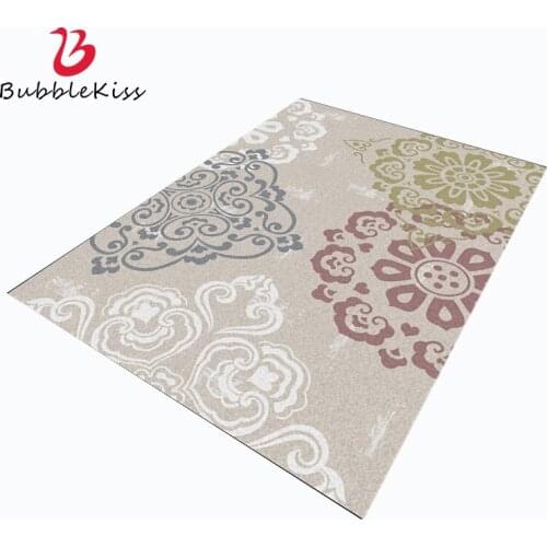 Bubble Kiss Carpet Living Room Rug For Bedroom Decorative Gray Printing Carpet Polyester Non-Slip Bedside Area Rug Machine Wash