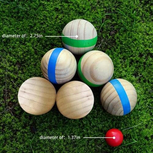 Wooden Puzzle Ball Casual Fun Petanque Ball Outdoor Recreational Sports Family Gathering Game For The Beach Or Garden Adult Kids