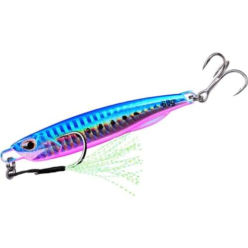 Fishing Bait Tapered contour Fake Fishing Lures Luminous Road Sub-bait Belt Three Hook Simulation Metal Artificial Bait New