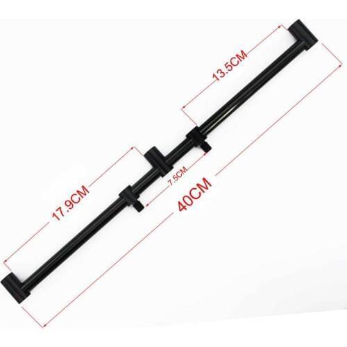 Carp fishing rod pod with Buzzer Bars set 2pcs black color
