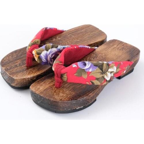 Kawaii Summer Men Shoes Japanese Style National Geta Clogs For Kids Boys Cosplay Sandals Slippers Flip Flops Zapatos Hombre