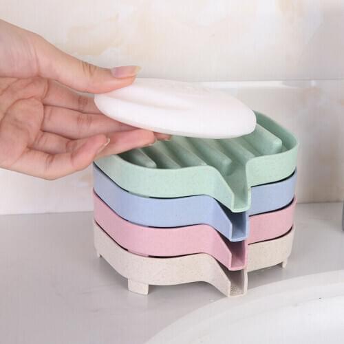 Bathroom Draining Soap Dish Drainage Soap Box Storage Box Kitchen Tub Sponge Storage Cup Rack Soap Holder Draining