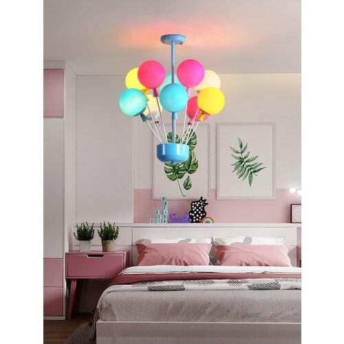 Modern LED Childrens chandelier lighting Novelty Colorful balloons pendant lamp child bedroom fixtures Nordic hanging lights