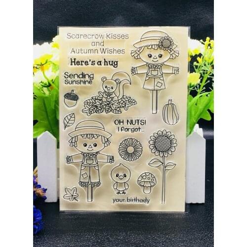 Scarecrow stamp Clear Stamp for Scrapbooking Transparent Silicone Rubber DIY Photo Album Decor A306
