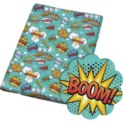 Diy 50*140CM flower pattern Polyester cotton Fabric Patchwor Printed for Tissue Kids Home Textile for Sewing Doll Dress Curtain