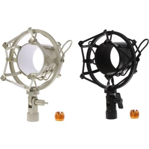 New Universal 50mm Studio Recording Microphone Metal Shock Mount for 48mm-54mm Diameter Condenser Mic