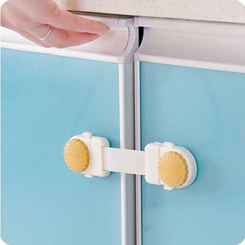 High Quality Regular Style Child Safety Drawer Lock Refrigerator Lock 3 Pieces/Lot Baby Wardrobe Door Security Lock