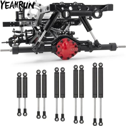 YEAHRUN 4Pcs 80/90/100/110/120mm Metal Shock Absorbers Damper Built-in Spring for TRX-4 Axial SCX10 1/10 RC Crawler Car Parts