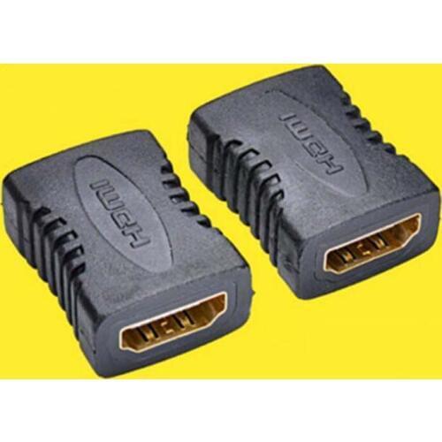 10pcs Computer Connector HIMI Female to Female Straight F-F Cable Adapter Female Computer Wire Black