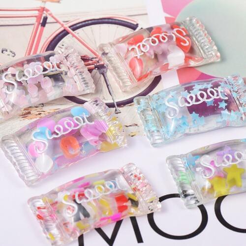 18*33mm Resin 3d Crystal Candy Set model decorated food play DIY Crafts simulation Decoration Accessories