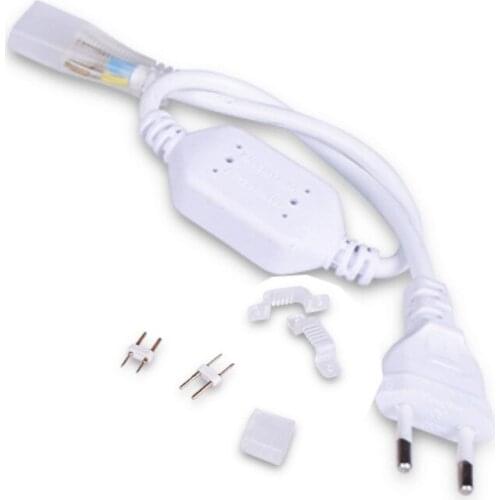 220V 8A Waterproof Light Strip Extension Cord EU Plug Socket with 2 Pins for SMD Led Strip Light Bar DIY Light Strip Accessories