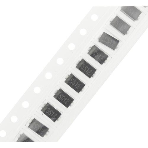 50PCS SS12 1N5817 Schottky Barrier Rectifier Voltage 20 To 40V Current 1A SMD