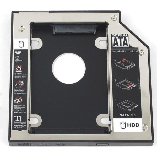WZSM 12.7mm SATA 2nd HDD SSD Hard Drive Caddy for HP EliteBook 6930p 8440p 8530p 8540p 8460p 8560p 8760p