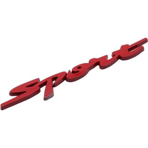 Car Sticker Sport Version Of The Metal Car Labeling Sports Word Letter 3D Chrome Metal Car Sticker Emblem Badge Decal Car