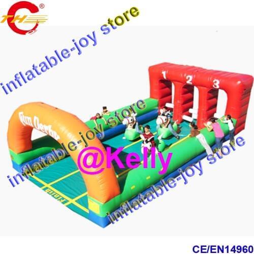 Free air shipping inflatable deby horse race track, inflatable deby horse, inflatable Pony jump horses, jumping horse for sale
