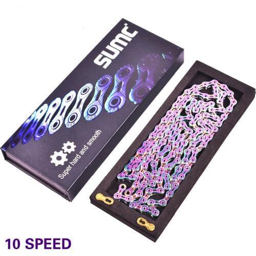 Laser Color 10 Speeds 16 Links Bicycle Chain SX10EL 10S 20S 30S Chains Mountain MTB 10 Speed Chain for M6000 M610 M780