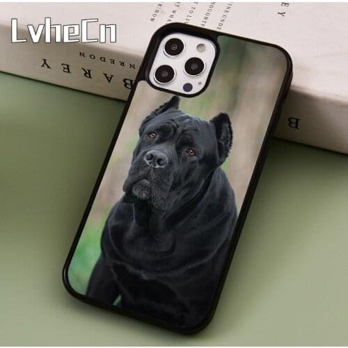 LvheCn Italian Cane Corso Mastiff Dogs Phone Case Cover For iPhone 5 SE 2020 6s 7 8 Plus 11 12 Pro X XR XS Max Samsung S8 S9 S10