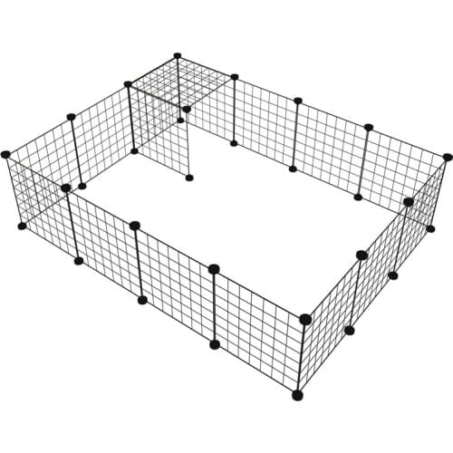 DIY Combination Wire Mesh Pet Cage dog Cat Rabbit Cage Multi Function Fence Iron Cage Guinea Pig Metal Hamster Cages