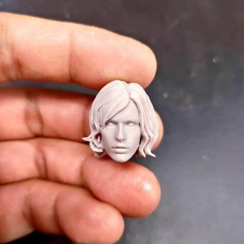 Blank 1/12 Scale Alice 2.0 Milla Jovovich Head Sculpt Unpainted Fit 6" ML Figure