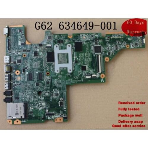 Good Quality DA0AX1JMB8C0 For HP CQ62 G62 Series 634649-001 Laptop Motherboard with i3-350M 100% fully tested