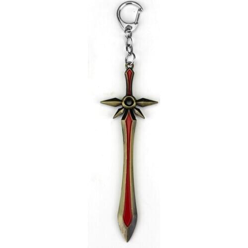 Leona The Radiant Dawn Sword Blade Shield keychain Set Weapon