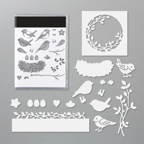 Bird Metal Cutting Dies and Stamps Stencils For Scrapbooking Stamps Embossing Mold DIY Paper Cards Crafts Cut