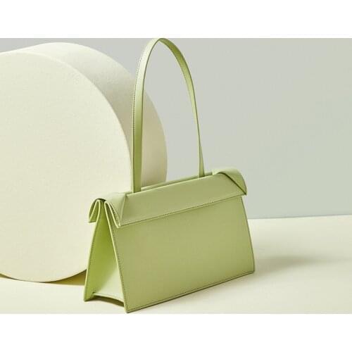 OUSSON Fashion Exquisite Women One-Shoulder Underarm Bag Small Square Tote Bag Lady Leather Casual Commuter Bag