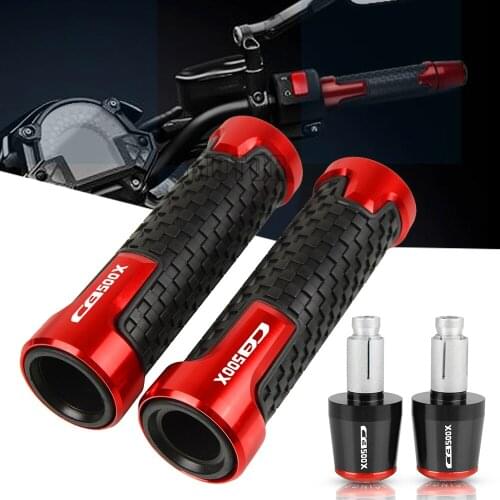 Motorcycle Universal 7/8"22mm Handlebar Grips Ends Hand Handle Bar Caps Plugs For HONDA CB500X 2013-2016 2017 2018 2019 2020