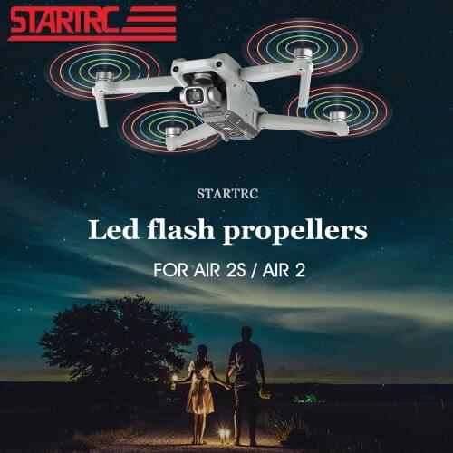 STARTRC Mavic Air 2 LED Lights Flash Propeller 7238F Rechargeable Propeller Night Flying For DJI Mavic Air 2 Drone Propeller