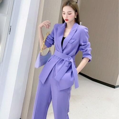 QLYFQY Women's Office Trouser Suits
