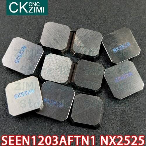 SEEN1203AFTN1 NX2525 Cermet inserts Milling inserts Tool CNC Metal lathe Milling Cutter Tool SEEN 1203 for steel stainless steel