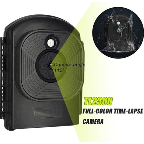 TL2300 Time-Lapse Camera Full Color Outdoor Wide Angle Video Recorder IP66 Waterproof Digital Timer Built-in Microphone/Speaker