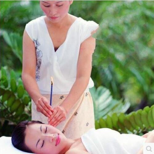 Ear candle stick aromatherapy ear candle detoxification refreshing aroma wax ear care straight barrel 50 cigarettes