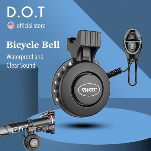 MTB Bicycle Electric Bell USB Charging Bike Electronic Horn Waterproof Outdoor Cycling Accessories Bicycle Bell Riding Equipment