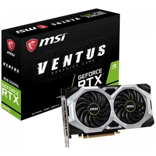 MSI NVIDIA RTX 2070 8G Graphics Card GDDR6 14Gbps Game Graphics Card in used