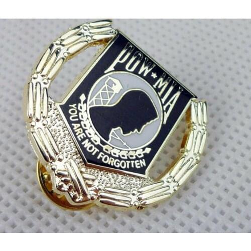 Military US ARMY POW MIA PRISONER OF WAR MILITARY HAT Shirt LAPEL PIN Insignia MILITARY WAR REENACTMENTS