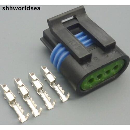 Worldgolden 5/30/100sets 1.5mm 4p 4way kit auto wire connector intake Pressure Sensor 12162190
