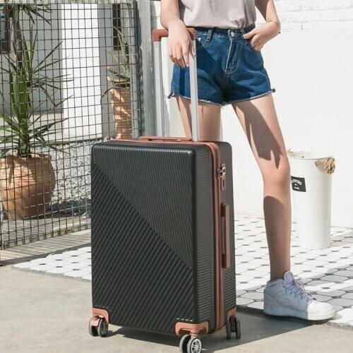 Women trolley Luggage suitcase Men universal wheel travel bag Korean student luggage bag password box tide personality 28 inch