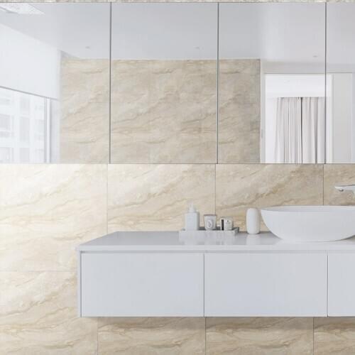 PVC Anti-collision Fashion Wall Stickers 10pcs Marble Floor Stickers Self Adhesive Waterproof DIY Ground Paster Decals