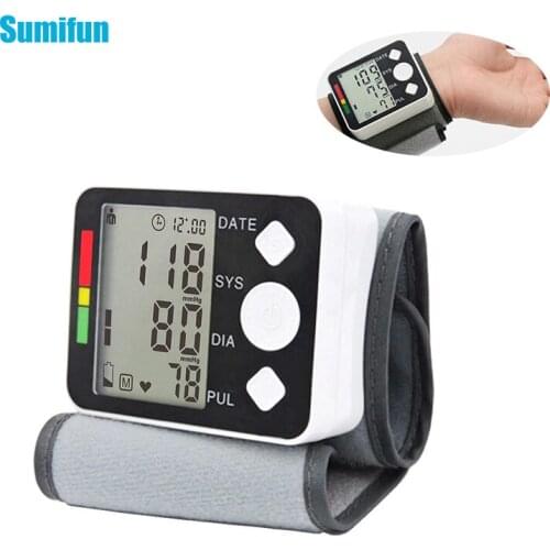 1 Piece Wrist Automatic Blood Pressure Monitor Convenient Home Use Medical Health Machine Highly Accurate Without Voice Version