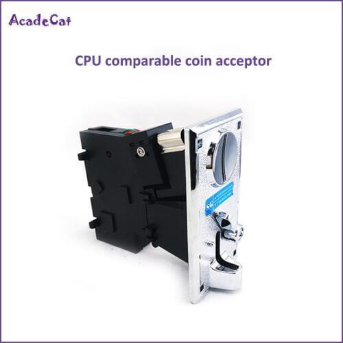 Free shipping CPU Comparable Coin Acceptor Coin mech for Arcade game machine and Vending machine single coin or token selecter