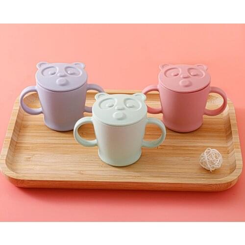 1Pc Animal Series Baby Feeding Cups Food Grade Silicone Baby Drinking Cup BPA Free Creative Cartoon Leakproof Children Cups