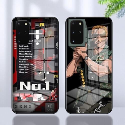 Tempered glass case for S20 technology new design Schwarzenegger cover for samsung S8 S9 S10 S10e S20 plus note 8 9 10 20 ultra