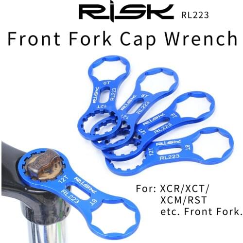 RISK Bicycle Front Fork Removal Wrench Spanner Mountain Bike Repair Tools Parts Biking Portable Dustproof Cycling Parts
