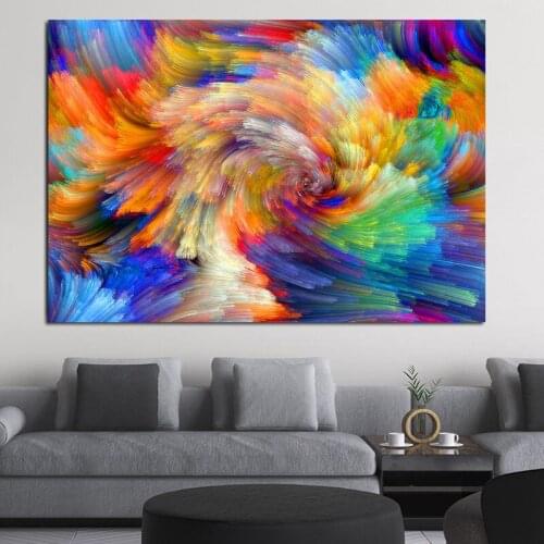 Colorful Clouds Posters And Prints Abstract Canvas Painting Wall Pictures For Living Room Home Decoration No Frame