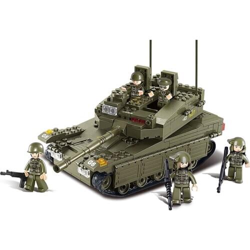 SEMBO BLOCK 1061pcs ww2 military war tank vehicles military soldier Building Blocks military team world war 2