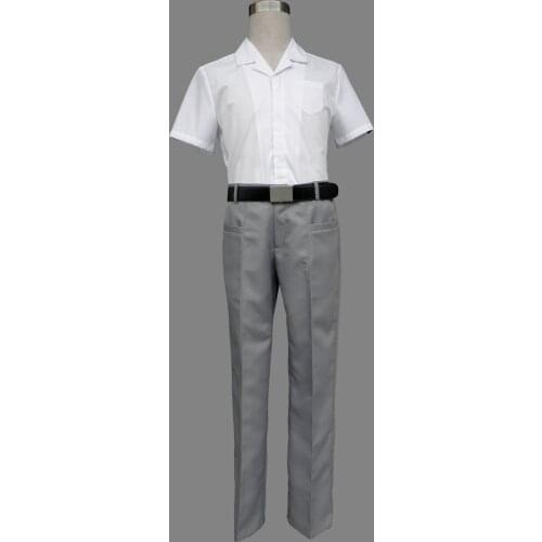Unisex Cos Anime BLEACH Kurosaki Ichigo Cosplay Costumes School Uniform Sets Top Pants