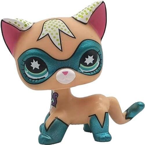 LPS cute pet shop animal toys standing little short hair cat dog dachshund collie cocker spaniel great dane toys for children