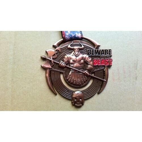 Custom 3D zinc alloy medal with