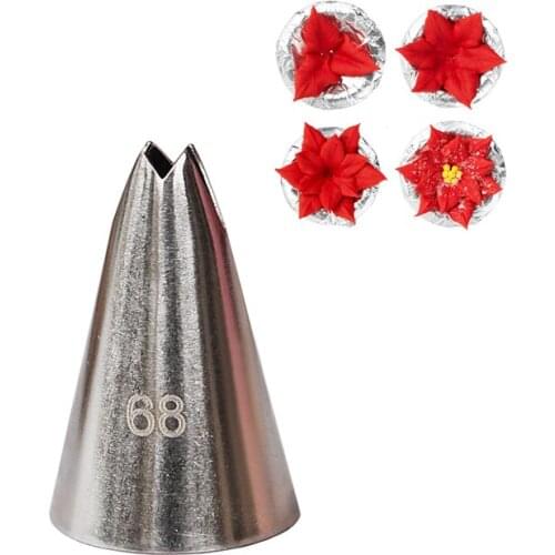 #68 Lily Leaf Icing Piping Nozzles Cake Decorating Tips Baking Accessories Kitchen Tools patisserie KH093